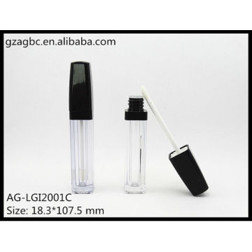 Transparent&Empty Plastic Quadrate Lip Gloss Tube AG-LGI2001C, AGPM Cosmetic Packaging , Custom Colors/Logo